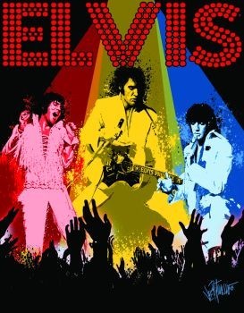 Metallschild ELVIS PRESLEY - vegas remembered