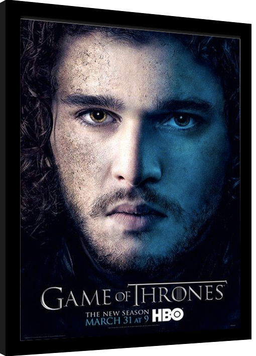 Gerahmte Poster GAME OF THRONES 3 - jon