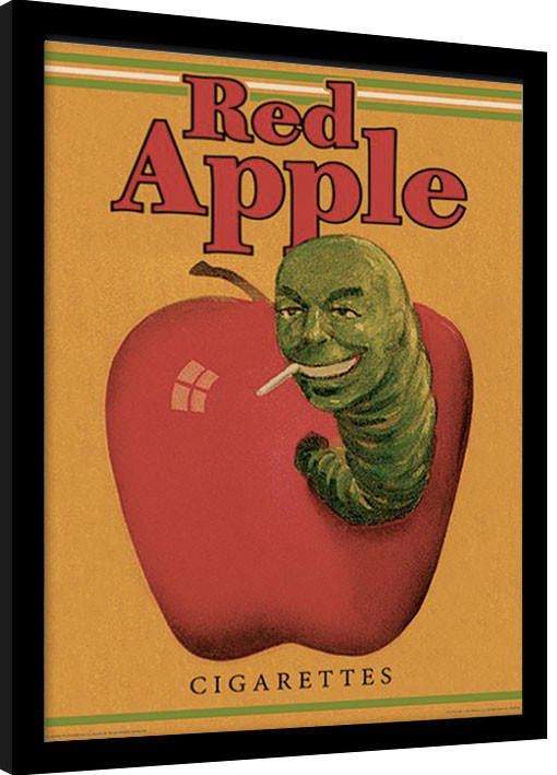 Ingelijste poster PULP FICTION - red apple cigarettes