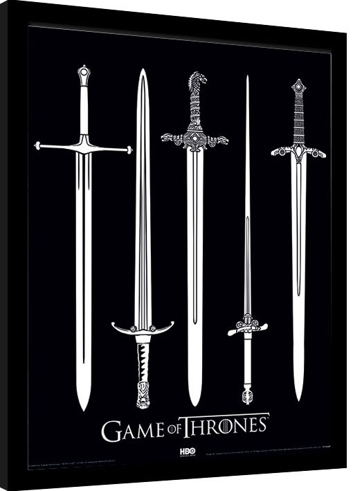 Poster incorniciato Il Trono di Spade - Swords