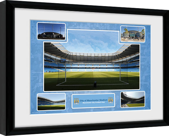 Oprawiony plakat Manchester City - Stadium