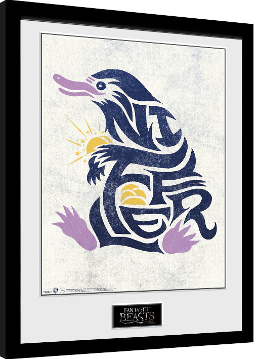 Ingelijste poster Fantastic Beasts - Niffler Graphic Symbol