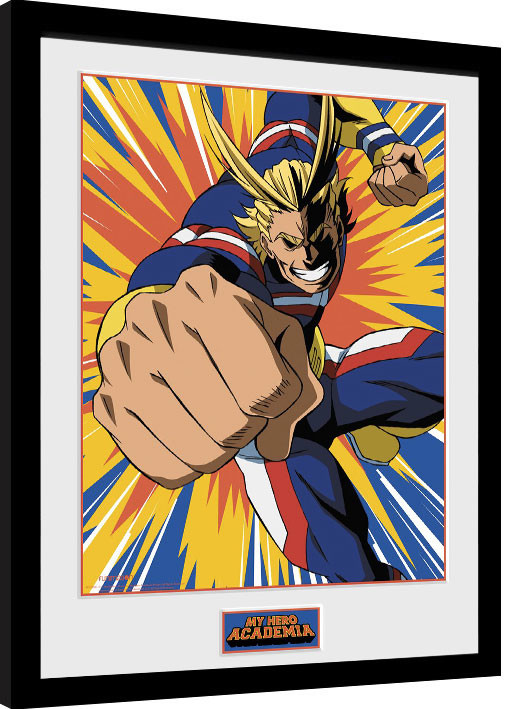 Poster incorniciato My Hero Academia - All Might Action