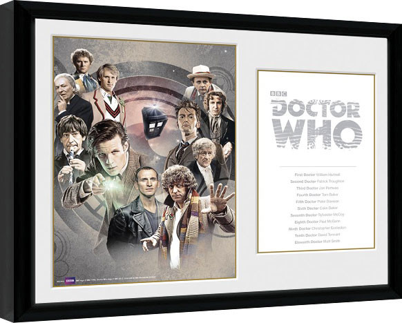 Zarámovaný plagát Doctor Who - Doctors