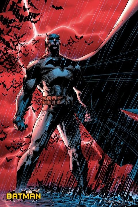 Poster BATMAN COMIC - red rain