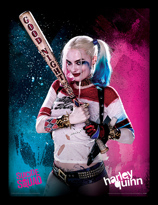 Ingelijste poster Suicide Squad - Harley Quinn