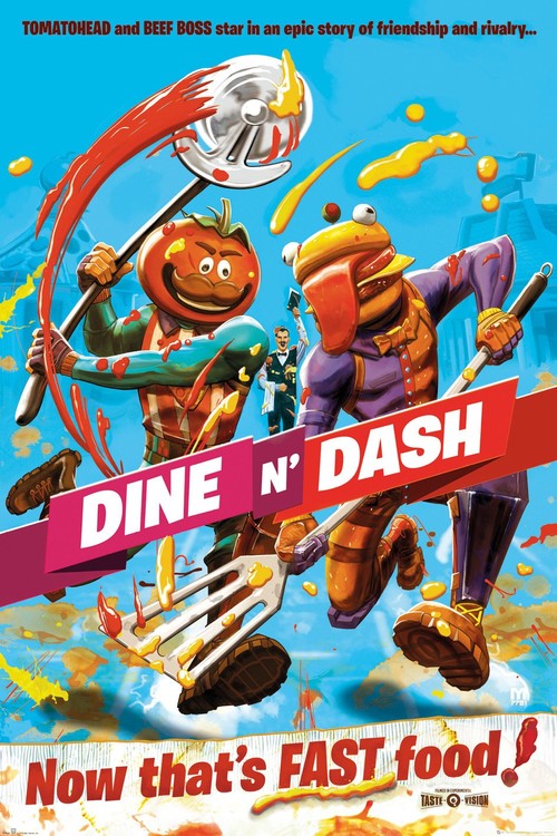 Plakát Fortnite - Dine and Dash