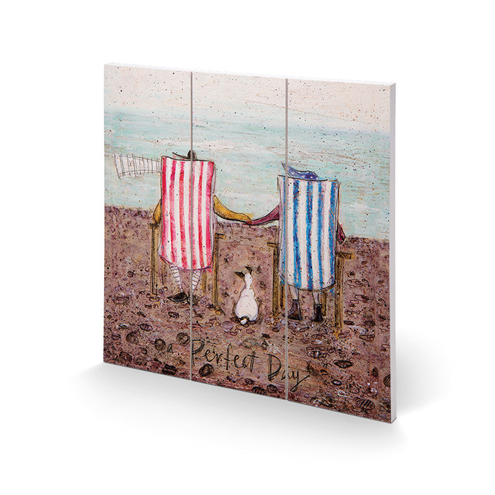 Levně Dřevěný obraz Sam Toft - Perfect Day, 30 × 30 cm