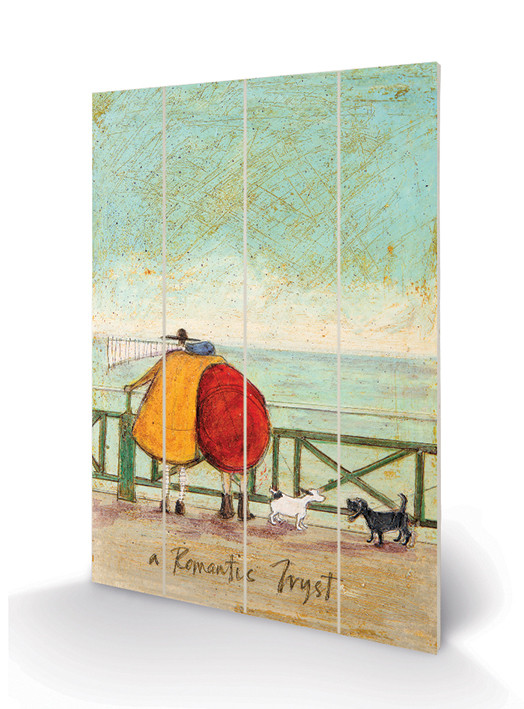 Levně Dřevěný obraz Sam Toft - A Romantic Tryst, 40 × 59 cm