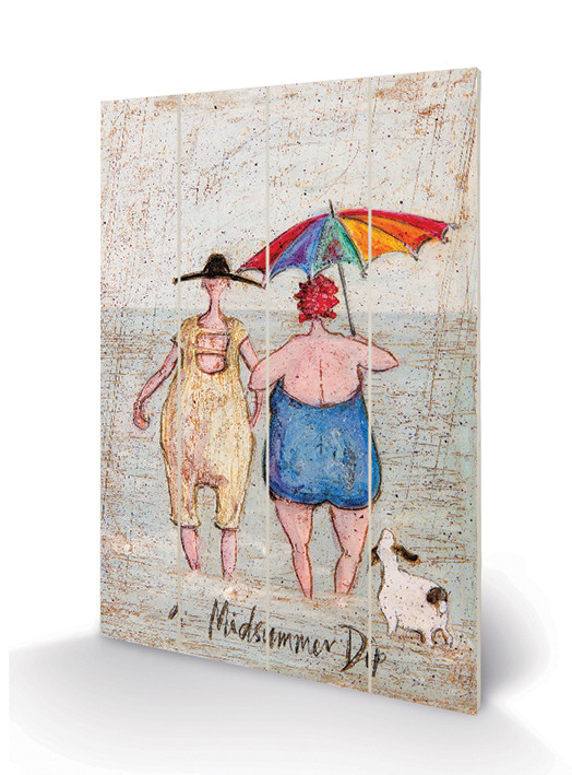 Levně Dřevěný obraz Sam Toft - Midsummer Dip, 40 × 59 cm