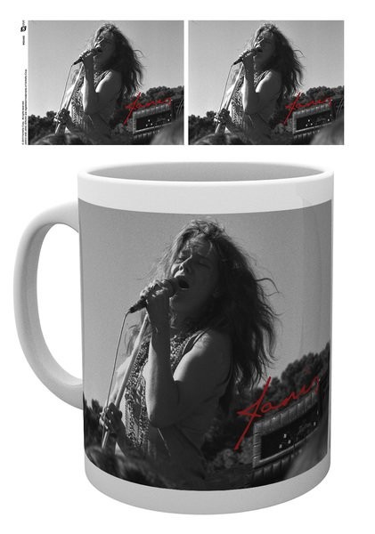 Tazza Janis Joplin - Singing BW