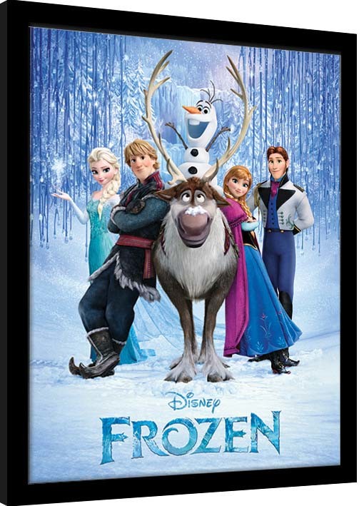 Poster înrămat Frozen - Group