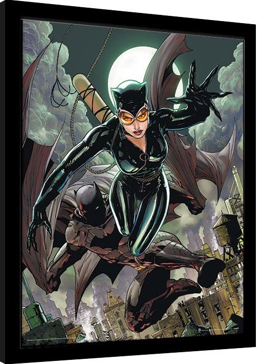 Gerahmte Poster Batman - Cat & Bat