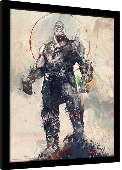 Gerahmte Poster Avengers: Infinity War - Thanos Sketch