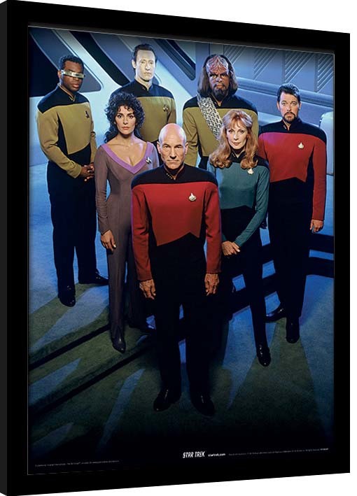Poster incorniciato Star Trek: The Next Generation - Enterprise Officers