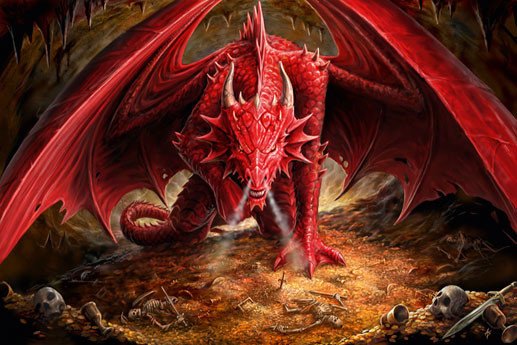 Poster Anne Stokes - Dragons lair