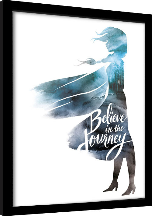 Ingelijste poster Frozen 2 - Believe In The Journey