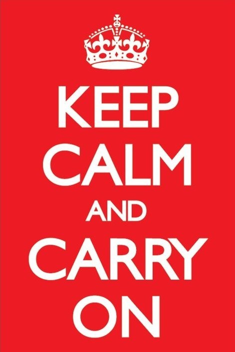 Plakát Keep calm and carry on