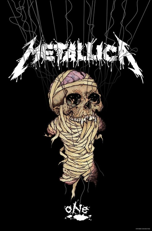 Textilposter Metallica - ONE