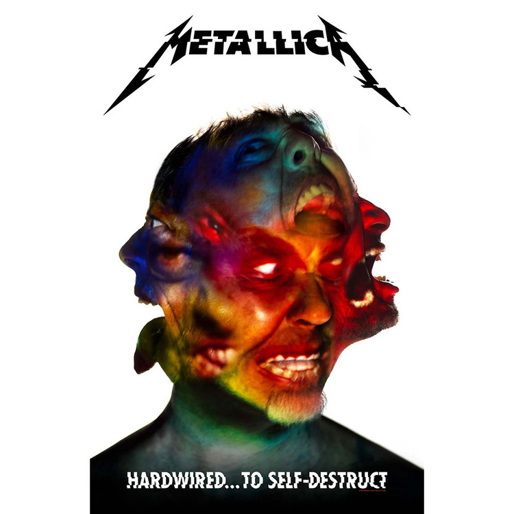 Textielposter Metallica - Hardwired To Self Destruct