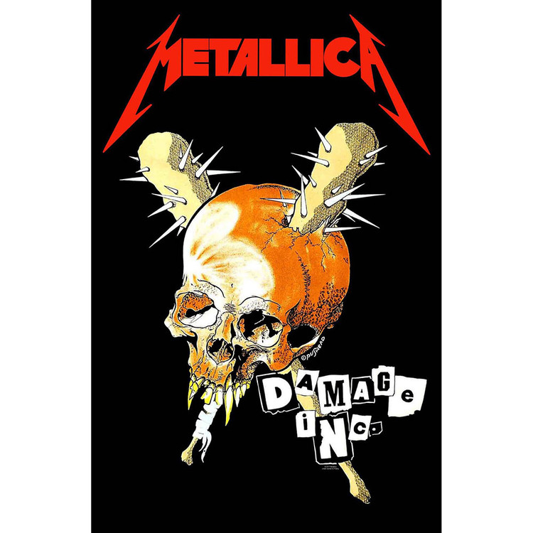 Textielposter Metallica - Damage Inc