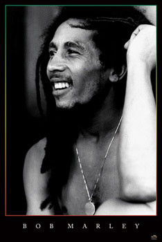 Poster Bob Marley - sMile b&w