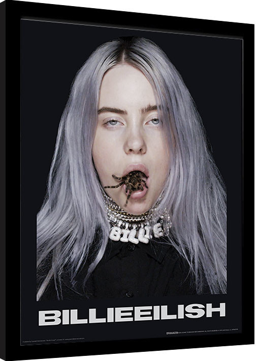 Rámovaný plakát Billie Eilish -  Spider