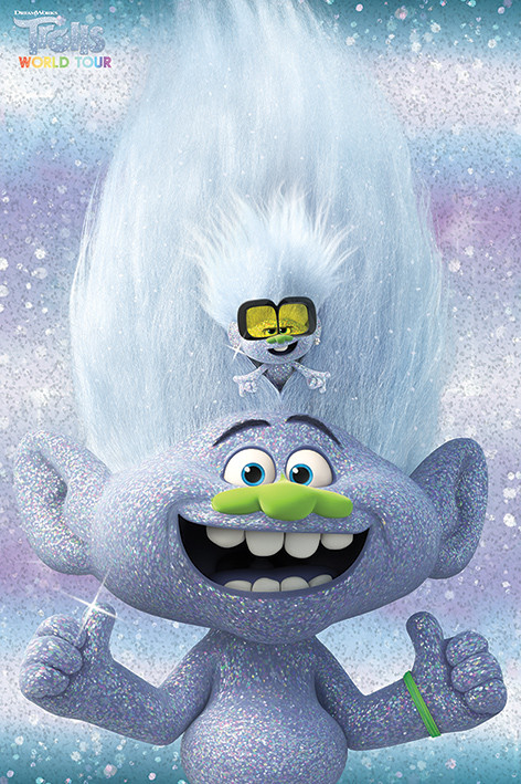 Poster Trolls World Tour - Guy Diamond and Tiny