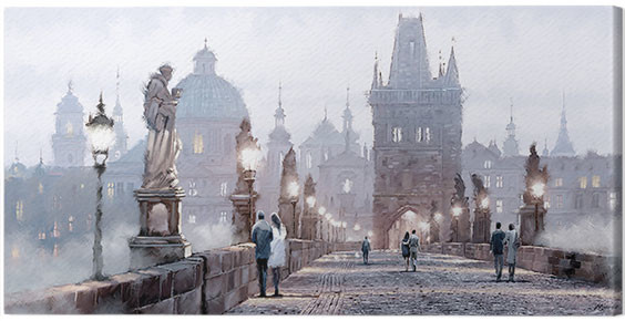 Billede på lærred Richard Macneil - Charles Bridge