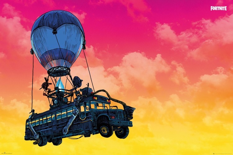 Póster Fortnite - Battle Bus