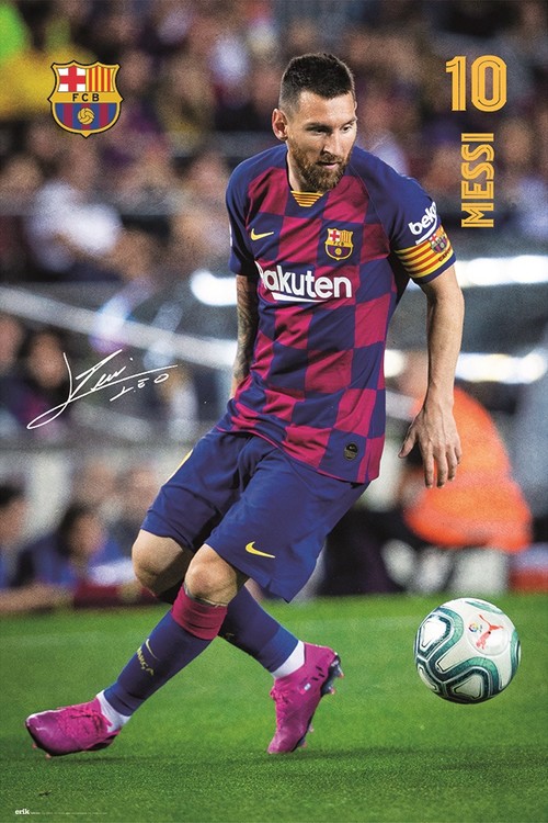 Plakát FC Barcelona - Messi 2019/2020