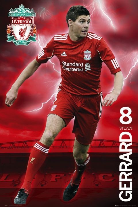 Plakát Liverpool - gerrard 2010/2011