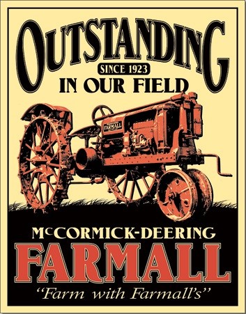 Metallschild Farmall - Outstanding