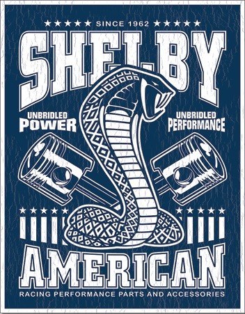 Metallschild Shelby - Unbridled