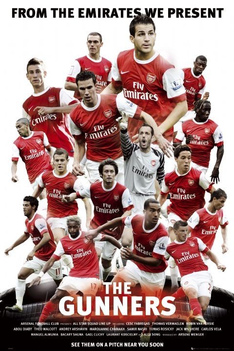 Poster Arsenal - the gunners 2010/2011