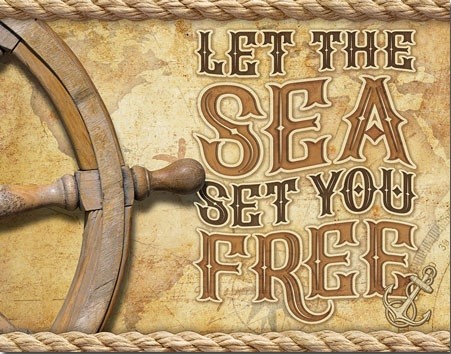 Metallschild Sea - Set You Free