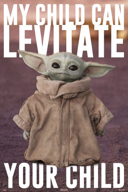 Plakát, Obraz - Star Wars: The Mandalorian - Baby Yoda, 61x91.5 cm