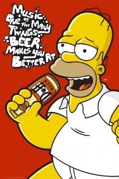 Poster THE SIMPSONS - homer music