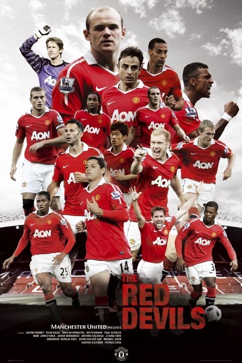 Poster Manchester United - red devils