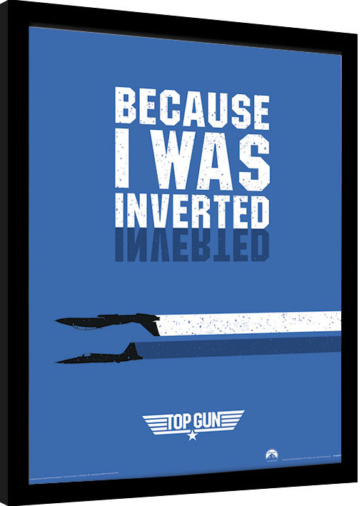 Rámovaný plakát Top Gun - Inverted