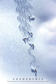 Plakát Leadership – skying