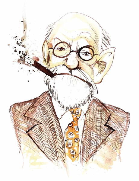 Levně Plakát, Obraz - Sigmund Freud Austrian neurologist and psychotherapist of Czech birth, Osborne, Neale, 30 × 40 cm