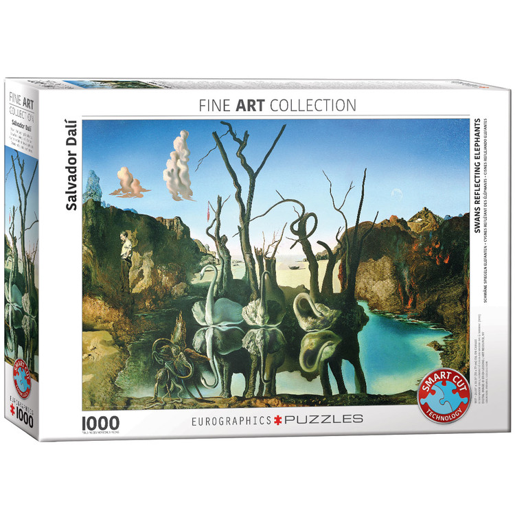 Puzzle Salvador Dalí - Swans Reflecting Elephants