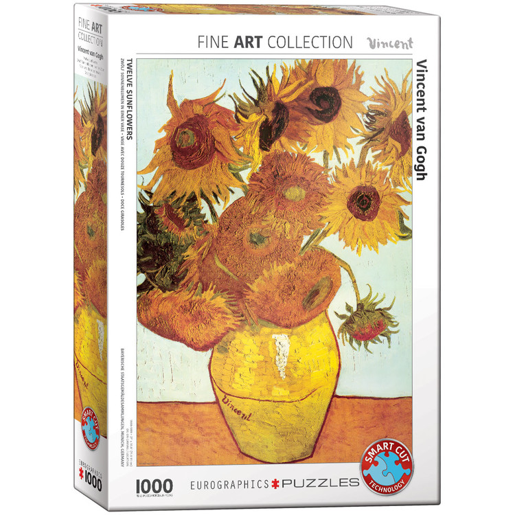 Puslespill Twelve Sunflowers by van Gogh