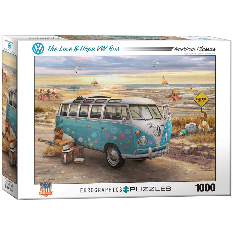 Puzzel The Love & Hope VW Bus