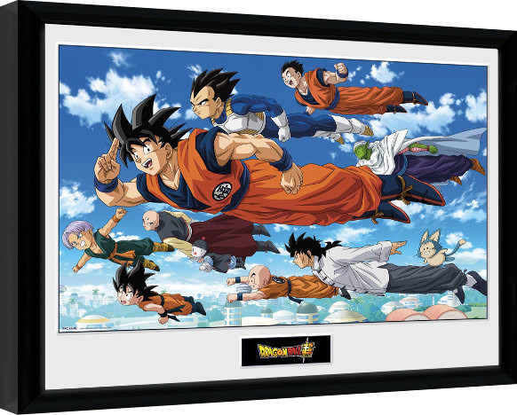 Poster enmarcado Dragon Ball - Flying