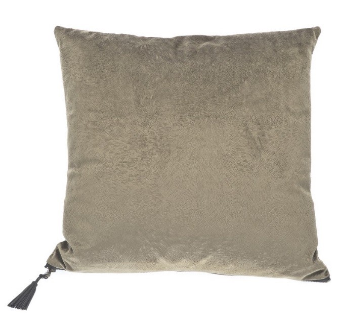 Pute Pillow Fur Grey-Green