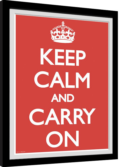 Gerahmte Poster Keep Calm And Carry On