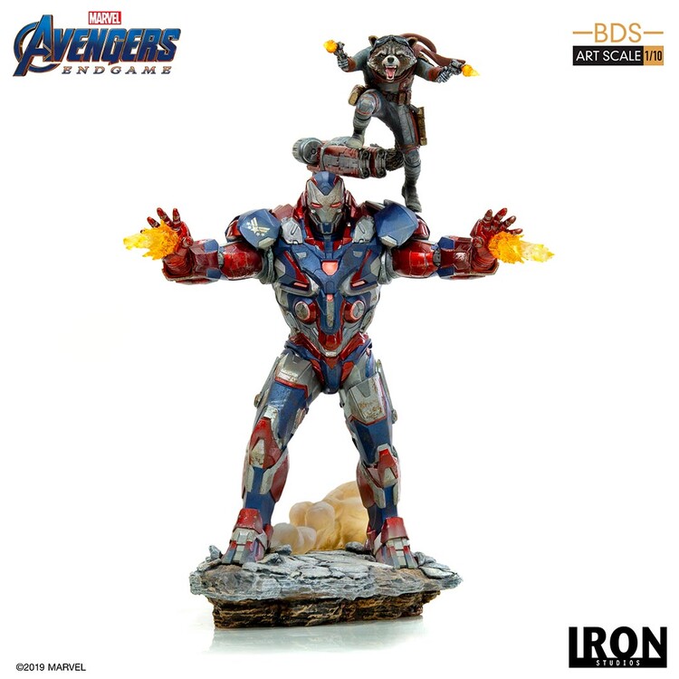 Statuetta Avengers: Endgame - Iron Patriot & Rocket