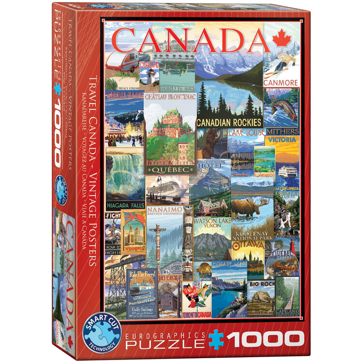 Puzzel Travel Canada Vintage Posters